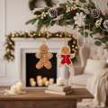 Deko Anhänger Lebkuchenmännchen als Christbaumschmuck 6cm 12St | Floristik24.de