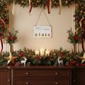 Metallschild zum Hängen mit Spruch und Weihnachtsmotiven 21cm 2St | Floristik24.de