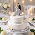Silberhochzeitspaar 10cm | Floristik24.de
