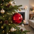 Weihnachtskugel mittel Kunststoff Rot 20cm | Floristik24.de