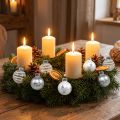 Mini Weihnachtskugeln Weiß, Silber Echtglas Ø3cm 9 St | Floristik24.de