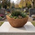 Blumenschale rund, Naturfaser Schale, Kokos Pflanzschale rund 30cm | Floristik24.de