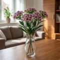 Bartnelke Künstliche Blume Lila Weiß Nelke 52cm | Floristik24.de