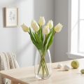 Deko Tulpen künstlich Kunstblumen Weiße Creme 20cm 6 St | Floristik24.de