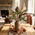 Deko Artischocke Lila Kunstpflanze Herbstdeko Ø7,5cm H42cm | Floristik24.de