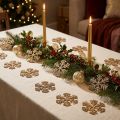 Schneeflocke Gold Weihnachtsdeko Ø4cm 48 St | Floristik24.de
