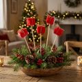 Blumenstecker Weihnachten Päckchen Deko Rot 2,5cm 15 St | Floristik24.de