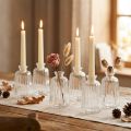 Dekoflaschen Kerzenständer Mini Vasen Glas H11cm 6 St | Floristik24.de