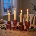 Kerzenhalter Glas Stabkerzenhalter in Berry H8cm 4 St | Floristik24.de