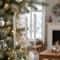 Deko Eiszapfen zum Hängen Winter Klar Glitter 14cm 4St | Floristik24.de