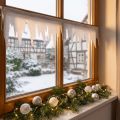 Eiszapfen Deko Weiß mit Glitter 2m | Floristik24.de