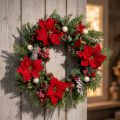 Künstlicher Weihnachtsstern Rot Seidenblumen Deko 6 St im Bund | Floristik24.de