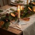 Metalldeko Stern, Stabkerzenhalter für Weihnachten Silbern, Antik-Optik 20cm×19,5cm | Floristik24.de