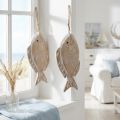 Dekohänger Holzfisch 21cm 2St | Floristik24.de