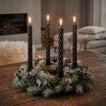 Rustic Kerzen Stabkerzen durchgefärbt Schwarz 250/28mm 4 St | Floristik24.de