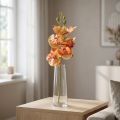 Orchidee künstlich Phalaenopsis geflammt Rot Gelb 78cm | Floristik24.de