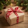 Weihnachtsband mit Rentieren Deko Band Rot 15mm 18m | Floristik24.de