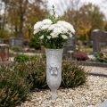 Grabvase Polyresin Engel Motiv Vase zum Stecken H29cm | Floristik24.de