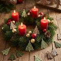 Streuteile Weihnachten Tanne Stern Grün 3x4,5cm 72 St | Floristik24.de