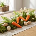 Karotten Deko Möhren Beflockt Orange Grün H23cm 8 St | Floristik24.de