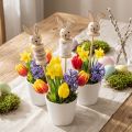 Blumenstecker Hase Holz Natur,