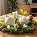 Keramik Ente Dekofigur für den perfekten Hingucker im Wohnzimmer 13cm 2St | Floristik24.de