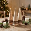 Mini Tannenbaum Holz Deko Natur Tischdeko H13,5cm 3 St | Floristik24.de
