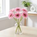 Künstliche Blumen Gerbera Garten Kunstblumen Rosa 47cm 6St | Floristik24.de