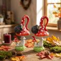 Fliegenpilz mit Igel Deko Pilz Herbstdeko H14cm 2St | Floristik24.de