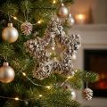 Stern zum Aufhängen Weihnachtsdeko Weiß, Glitter Ø15cm | Floristik24.de