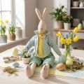 Osterhase aus Stoff, Hase mit Kleidung, Osterdeko, Hasenjunge H46cm | Floristik24.de