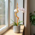 Orchideenstab Kunststoff Orange Rankhilfe Orchideen H64cm | Floristik24.de