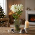 Christrose Künstlich Schneerose Deko Seidenblumen 36cm | Floristik24.de