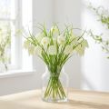 Schachbrettblumen Fritillaria künstlich Weiß, Grün 40cm 12 St | Floristik24.de