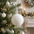 Schneeball Deko Schnee Deko Winterdeko Dekohänger 7,5cm | Floristik24.de