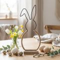 Osterhase Tischdeko Ostern Draht Boho Deko Hase 32cm | Floristik24.de