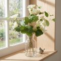 Wicken künstlich Gartenblumen Weiß 85cm | Floristik24.de