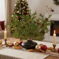 Künstliche Kiefernzweige mit Zapfen 48cm – Weihnachtsdeko, Nadelzweige 3St, Grün | Floristik24.de