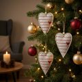 Filzherzen Christbaumschmuck