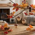 Eichel zum Aufhängen Deko Herbst natur/braun 5,3x3,5cm 12 Stück | Floristik24.de