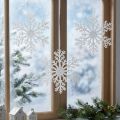 Schneeflocken Deko Eiskristall zum Hängen 18×20cm 4St | Floristik24.de