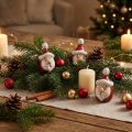 Keramik Weihnachtsmann Figur, Rot, 7cm – Festliche Weihnachtsdekoration – 6 St | Floristik24.de