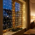 Lichtervorhang 120 LED Lichterkette Warmweiß 100×180cm | Floristik24.de