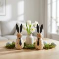 Dekorativer Hase mit schlichtem Design für frühlingshafte Wohnraumakzente 12cm 2St | Floristik24.de