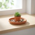 Topf-Untersetzer, Terrakotta, Futterschale, Gesteckunterlage Ø8,8cm | Floristik24.de