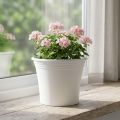 Plastik Topf „Irys“ Weiß Ø25cm H21cm 1 St | Floristik24.de