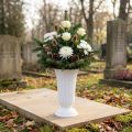 Einstellvase Lilia weiß Ø23cm 1 St | Floristik24.de
