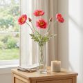 Mohnblumen Künstlich Rosa Kunstblumen Ø6–7cm L78cm 3St | Floristik24.de