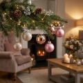 Christbaumkugel Kugel Glas Rosa Grau Ø60mm 24 St | Floristik24.de
