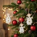 Weihnachtsengel mit Herz Christbaumschmuck Holz 14,5cm 8 St | Floristik24.de